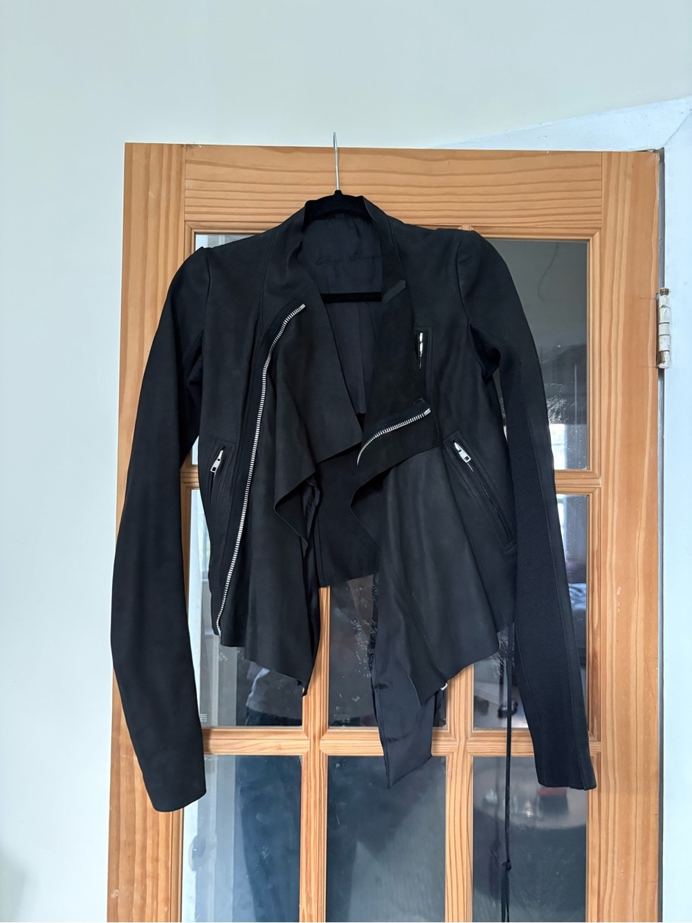 Rick Owen’s lamb skin leather jacket